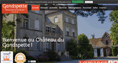 Desktop Screenshot of chateau-gandspette.com